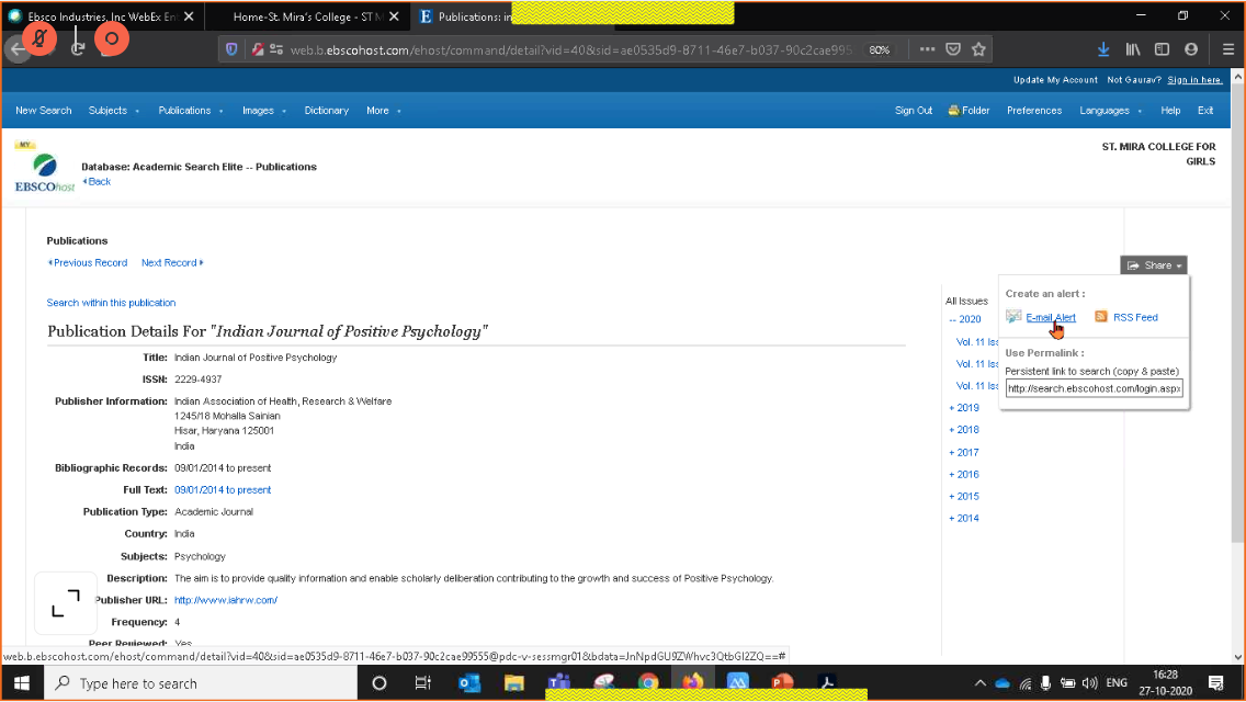 Academic Search Elite-a Journal Search Result